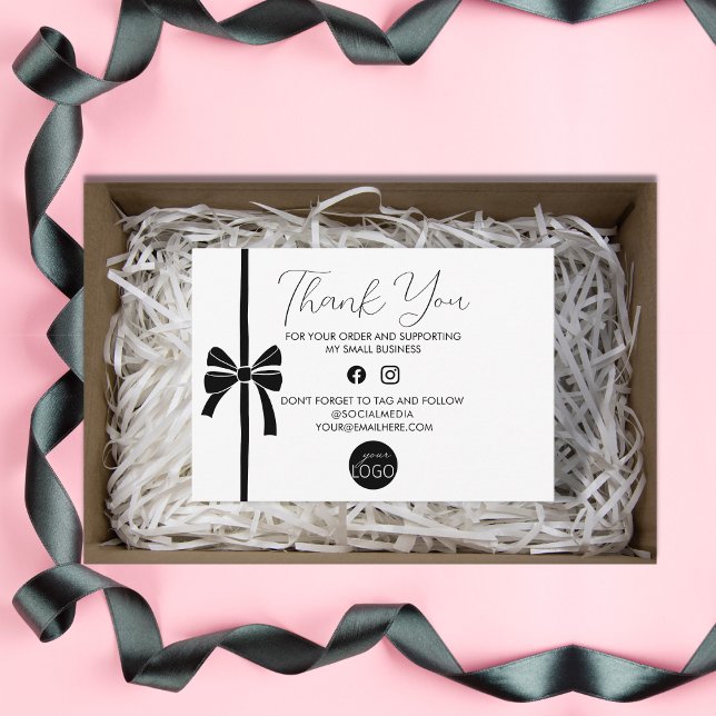 Thank You Business Logo Package  Enclosure Card (Creator Uploaded)