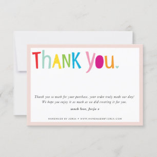 THANK YOU business modern bright typography