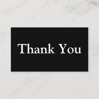 Thank You Business Percent Off Discount Customer Card