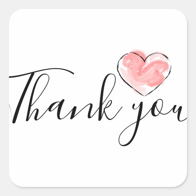 Thank you business stickers (Front)