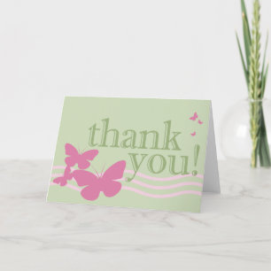 thank you : butterflies : card