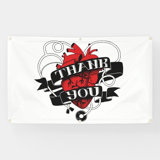 "Thank You" by Ellis Ringle Outdoor Banner (Horizontal)