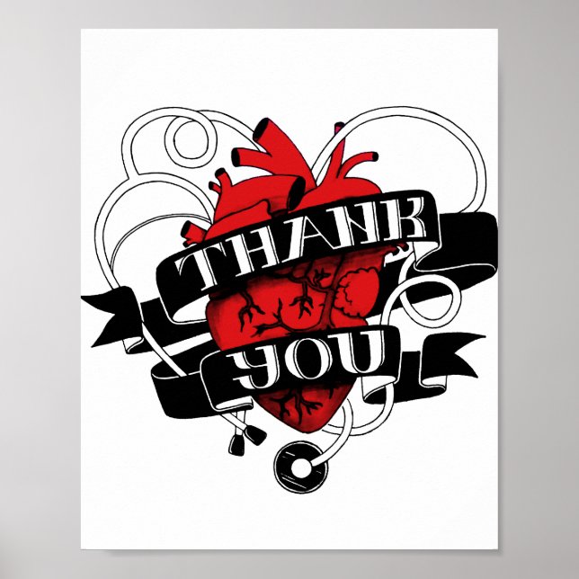 "Thank You" by Ellis Ringle Poster (Front)