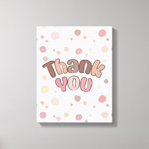 Thank you canvas print