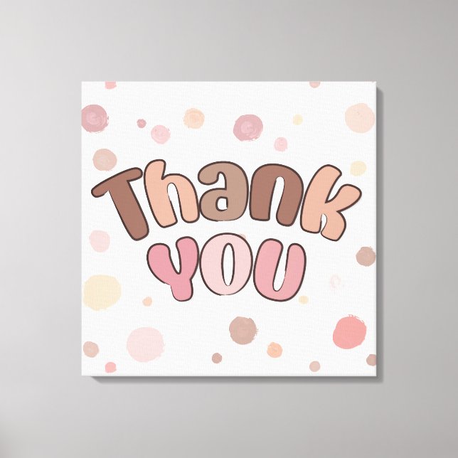 Thank you  canvas print (Front)