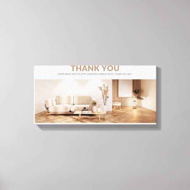 Thank you  canvas print (Front)
