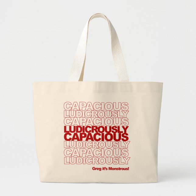 Thank You! CAPACIOUS tote bag (Front)