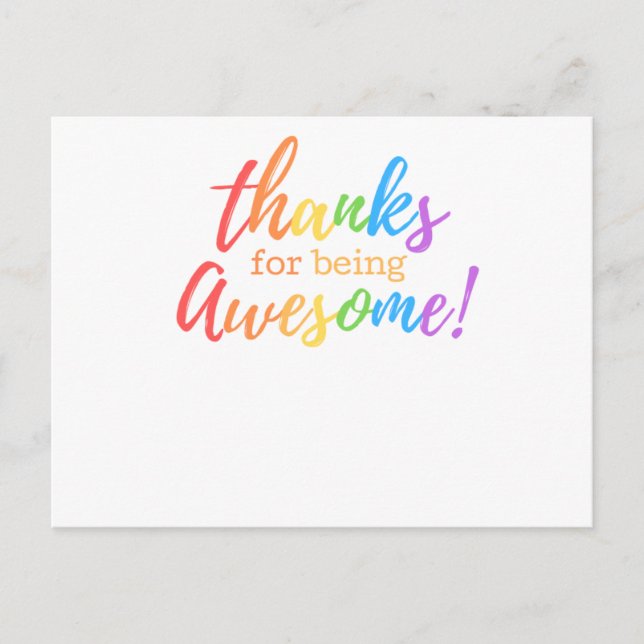 Thank you card (Front)