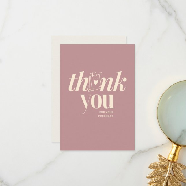 THANK YOU CARD (Front/Back In Situ)