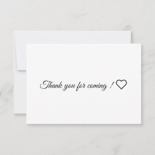 Thank you card