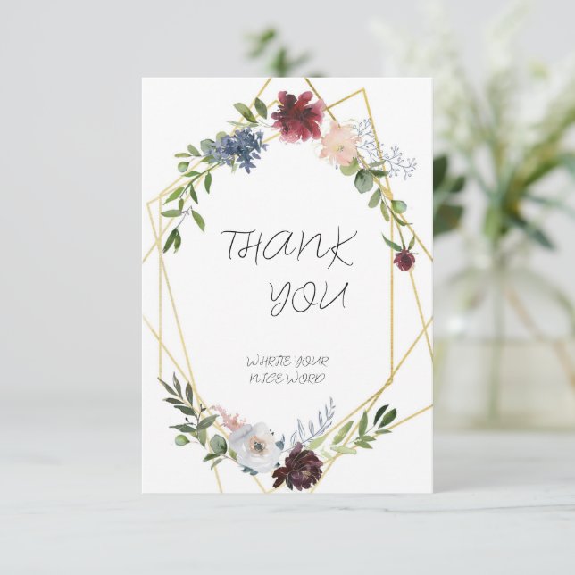 Thank You Card (Standing Front)