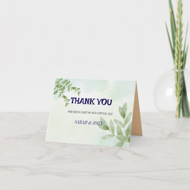 Thank You Card (Front)