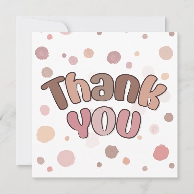 Thank you  card (Front)