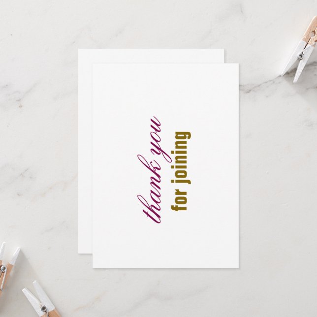 thank you card (Front/Back In Situ)