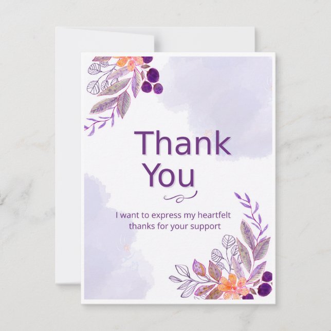 Thank You Card  (Front)