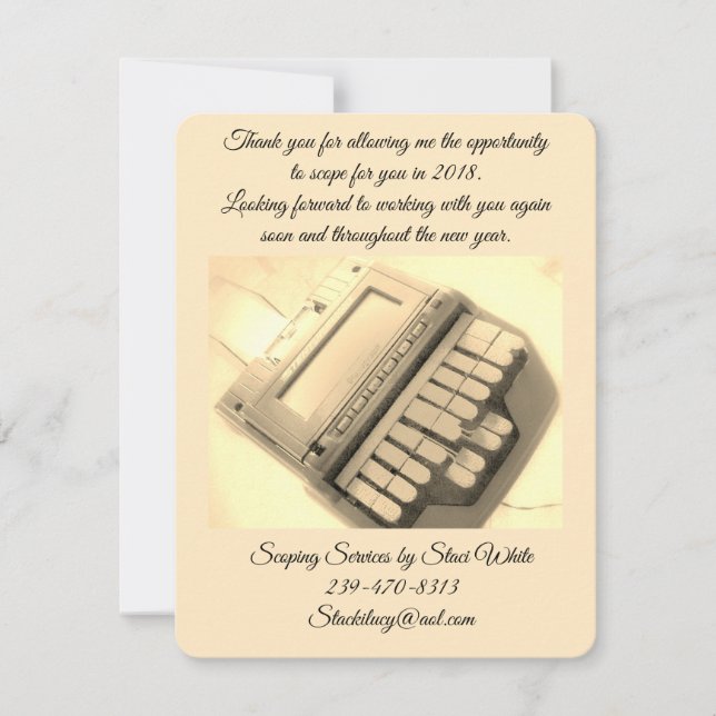 Thank you card (Front)