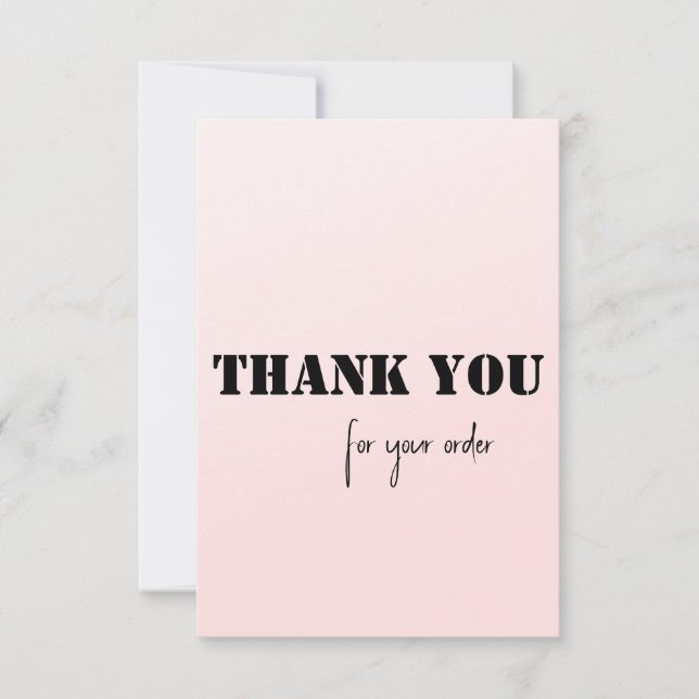 Thank you card (Front)