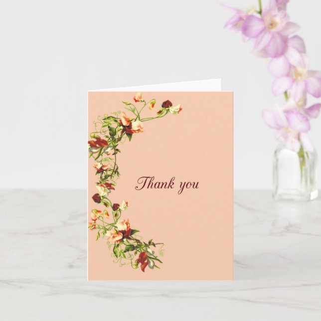 Thank you card (Orchid)