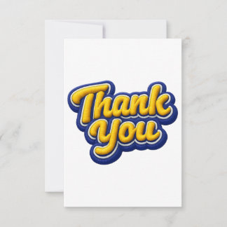 Thank you card