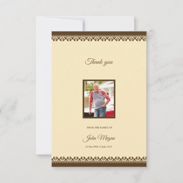 Thank you card (Front)