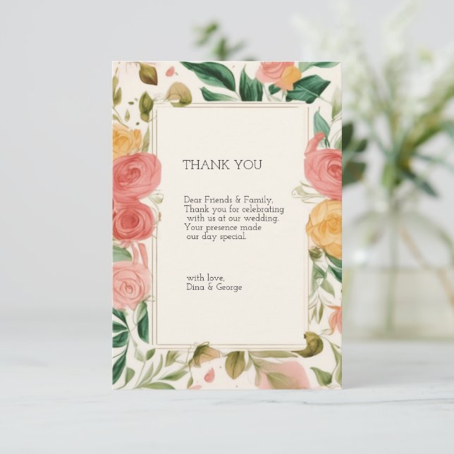 Thank you card  (Standing Front)