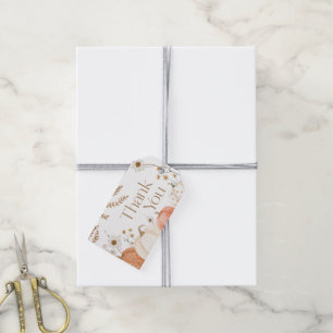 Thank You Card Autumn Pumpkin Fall Gift Tags