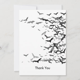 Thank You Card - Bats / Blank