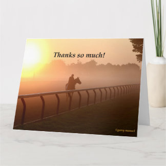 Thank you card - beautiful Saratoga morning 