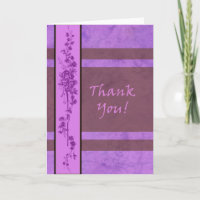 Thank You Card Blank by Molly Harrison
