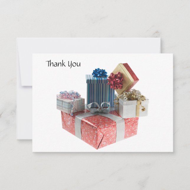Thank you Card Boxes of Gifts (Front)