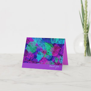 Thank You Card - Bright Sponge Splotch