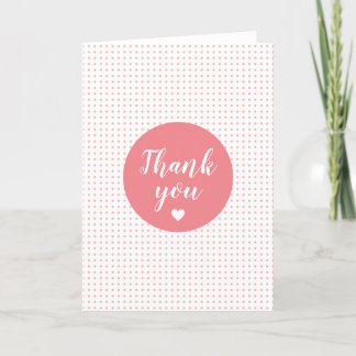 Thank you card. card