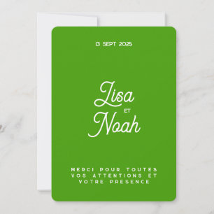 Thank you card Colorus - Green Lemon