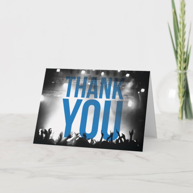 Thank You Card - Concert Theme (Front)