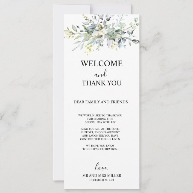 Thank You Card, Desk Thank You Card (Front)