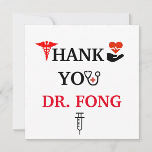 Thank You Card Doctor Healthcare