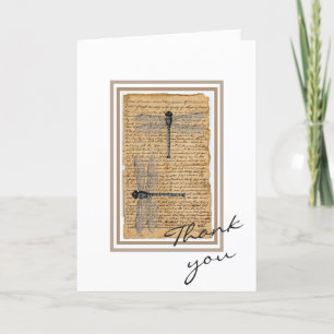 Thank You Card - Dragonflies