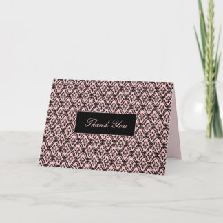Thank You Card - Elegance in Pink