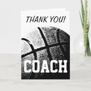 Thank you card for basketball coach