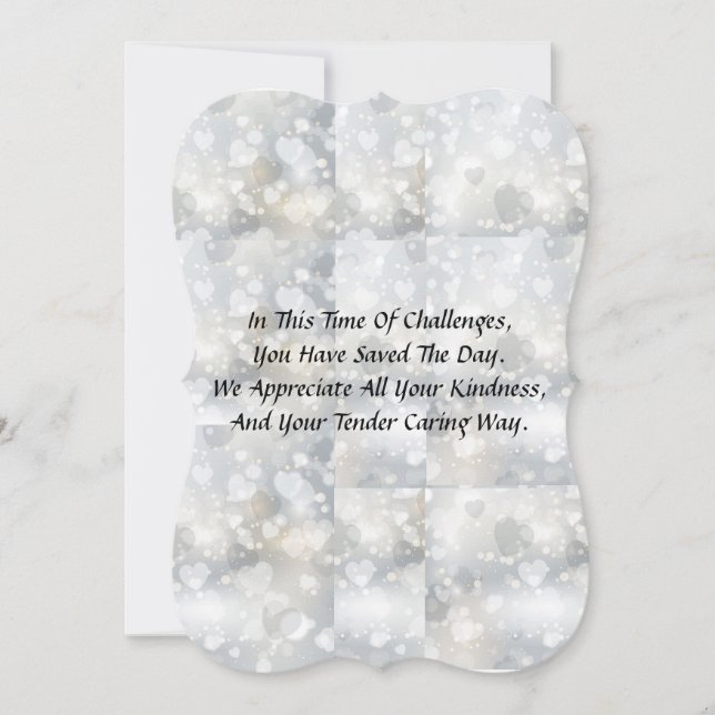 Thank You Card For Caregiver Or other (Front)