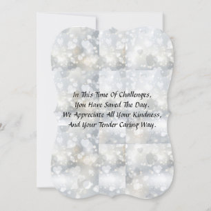 Thank You Card For Caregiver Or other