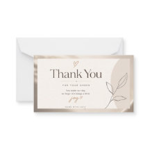 Thank You Card for Customers