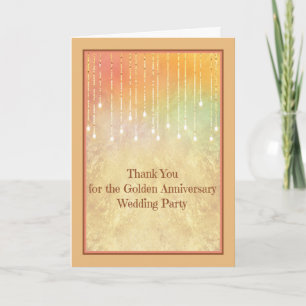 Thank You Card for Golden Anniversary Party