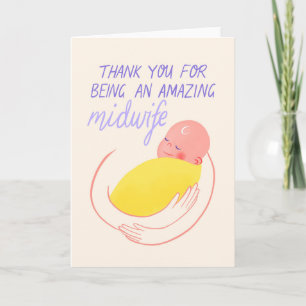 Thank You Card for Midwife