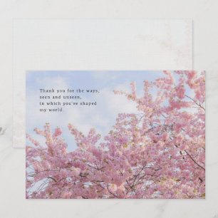 Thank You Card for Mothers, Teachers, Caregivers