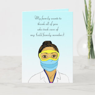 Thank you card for Nurse or Doctor