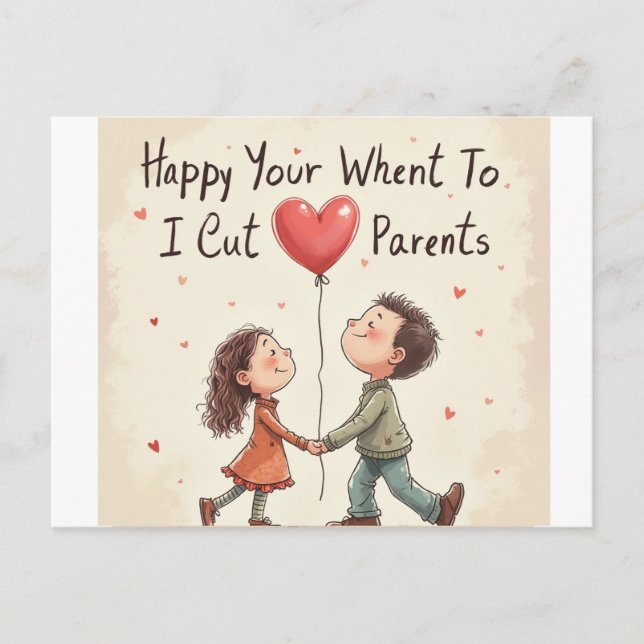 Thank you card for parents (Front)