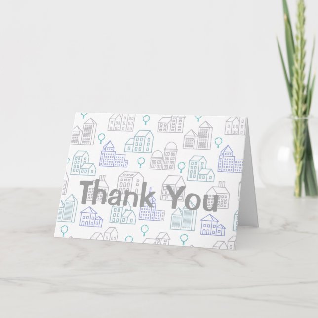 Thank You Card for Realtor or Mortgage officer (Front)