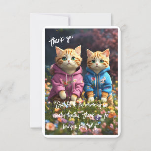 "Thank you card for sharing [experience]