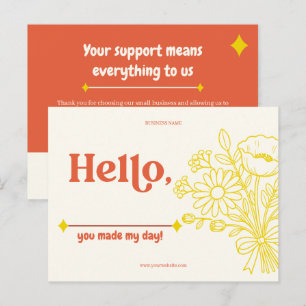 Thank You Card for Small Business